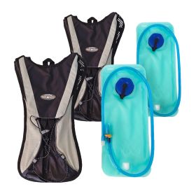 2 Pack Hydration Backpack with 2L Water Hydration Bladder