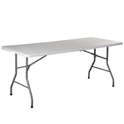 6' Folding Portable Plastic Outdoor Camp Table