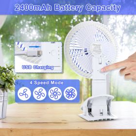 Clip on Fan with LED Lamp