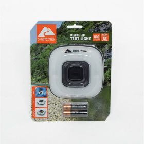 100 Lumen LED Tent and Camping Light (3 AA Batteries Included, Gray & Orange)